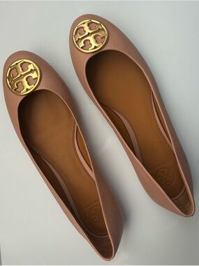 NWOT Tory Burch Chelsea Ballet Flats Pink Moon